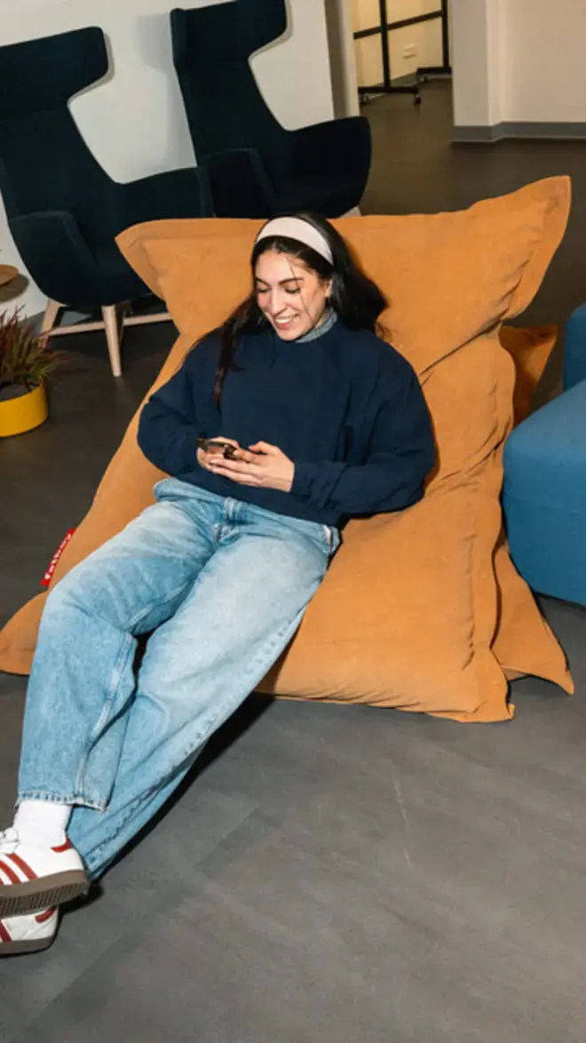 Computer science - student op zitzak