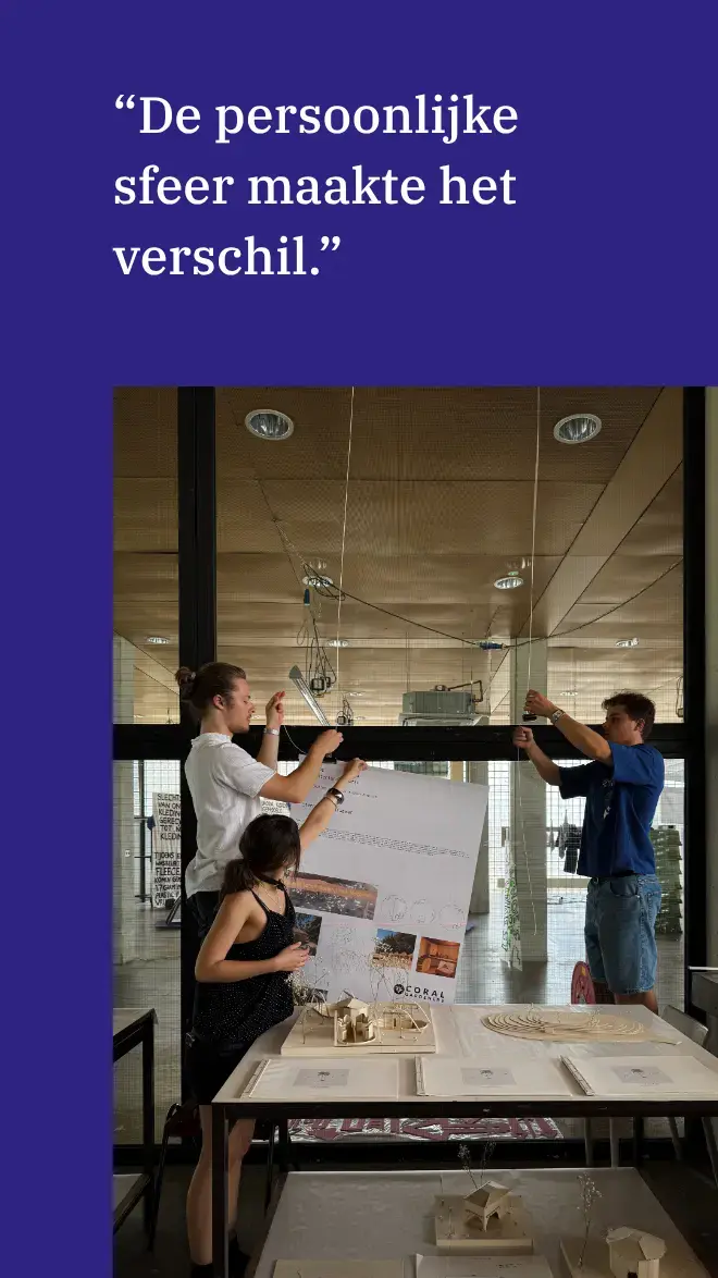 Architectural Crafts oud-student quote