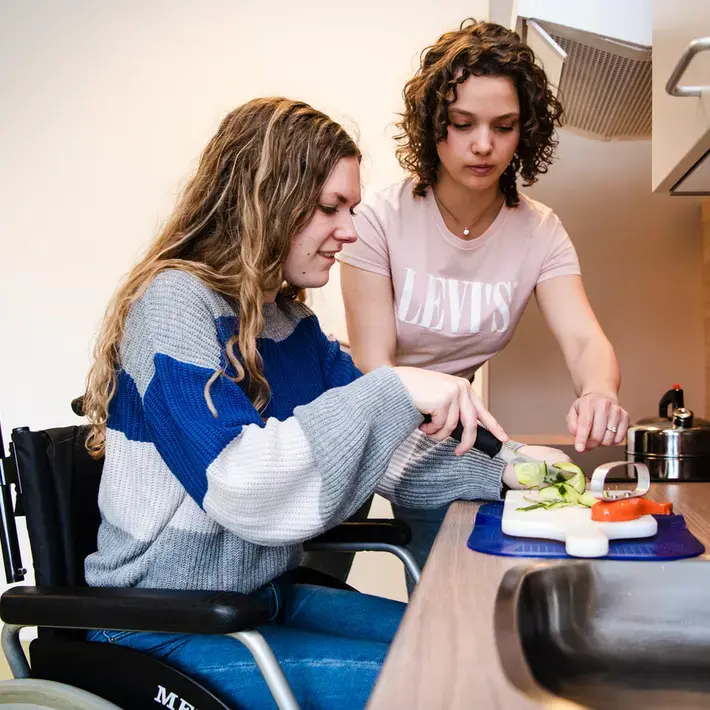 studenten in oefenlokaal