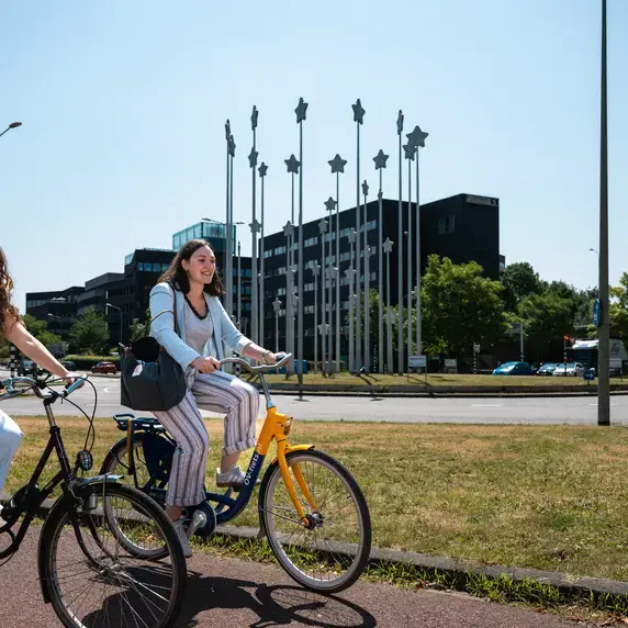 Fiets Stad SamenPraten Zuyd Hogeschool Internationaal