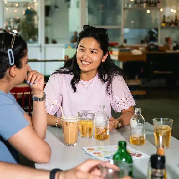 Café Gesprek Lachend Zuyd Hogeschool Internationaal