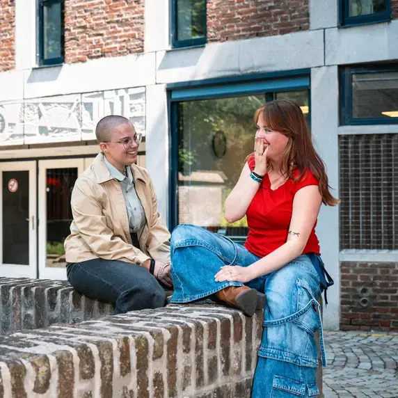 Stadswandeling Gevel Lachend Zuyd Hogeschool Maastricht