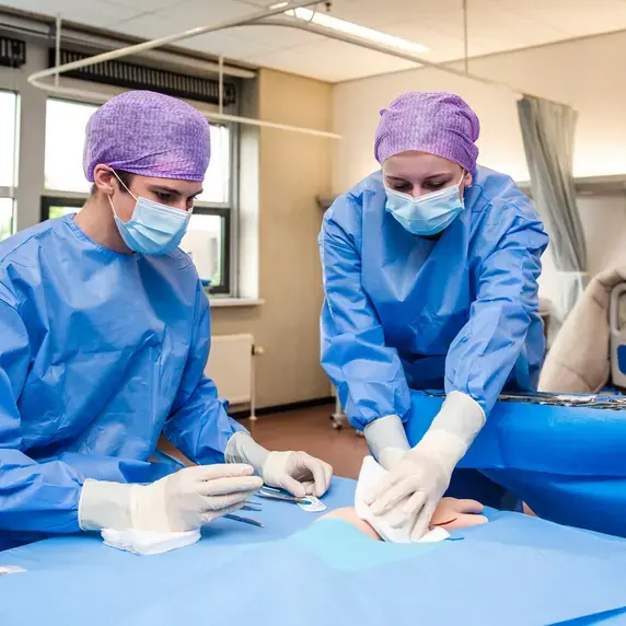 Verpleegkunde - perioperatief - studenten in operatie
