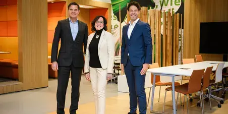 De drie leden van College van Bestuur