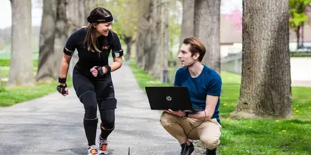 Mens en Techniek - sporter buiten