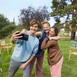 Studenten gezellig op de foto