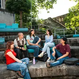 Terras Zitten BlauweBank Zuyd Hogeschool Maastricht